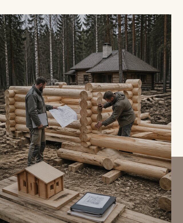 Проектирование и строительство домов из бревна в Осинниках